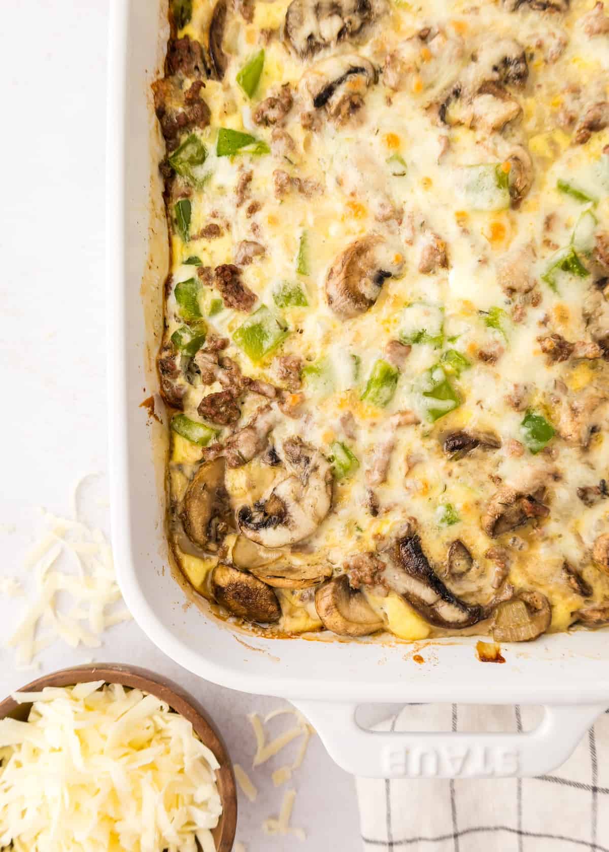 philly cheesesteak casserole