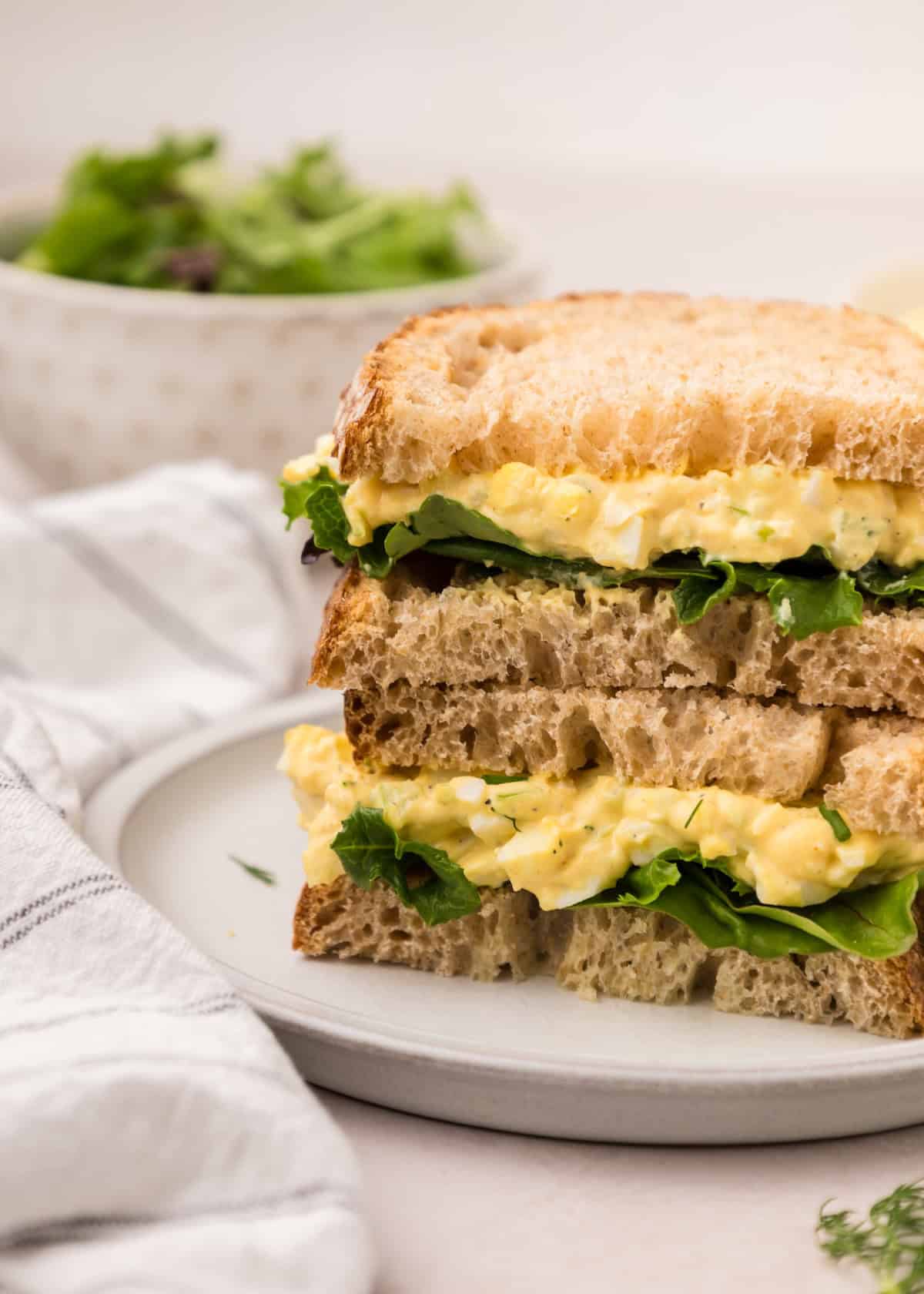Egg Salad served on bread