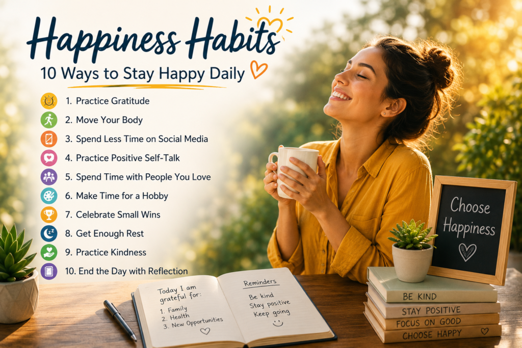 Happiness Habits: 10 Ways to Stay Happy Daily